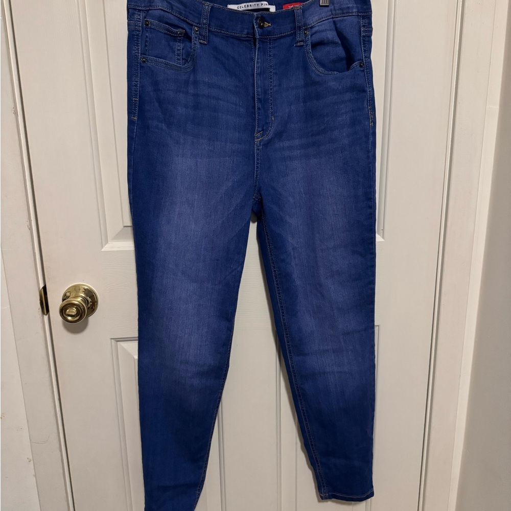 Celebrity Pink Women's Skinny Jeans in Deep Blue